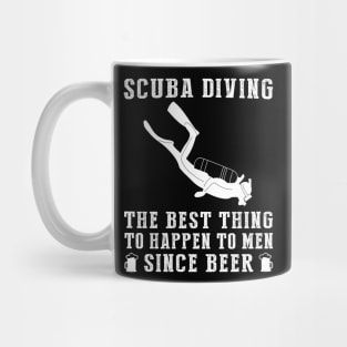 diving the best thing to happen to men since beer wine Mug